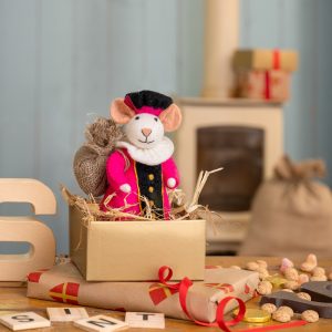 Decoratie Muis Pietermuis Fuchsia